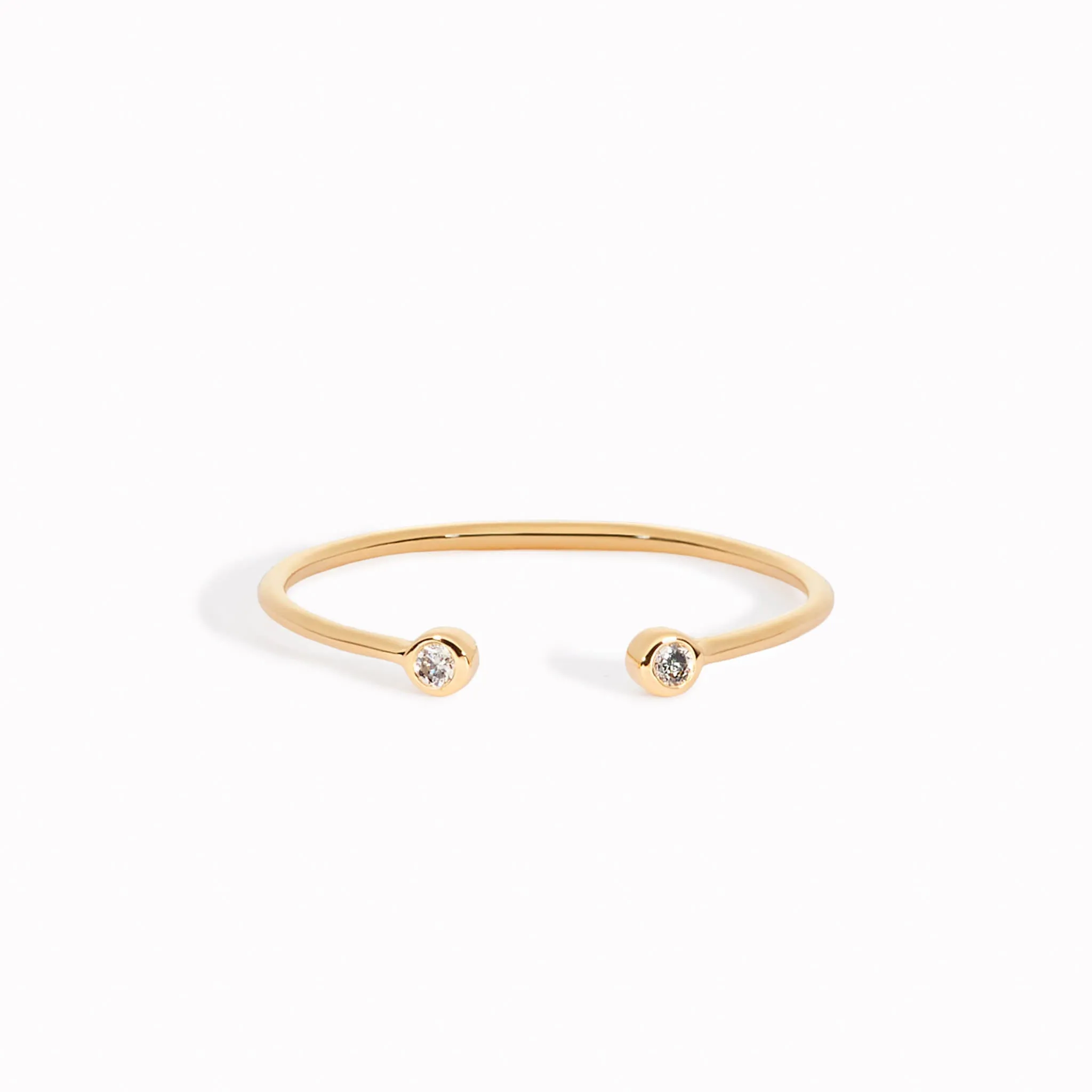 14k Gold Diamond Ring - Karoline Luxe