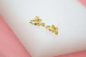 18K Gold Filled Love Stub Earrings