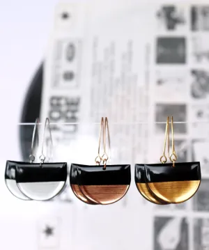 20% OFF MARGOT no.1 / minimal casual chic vinyl record earrings
