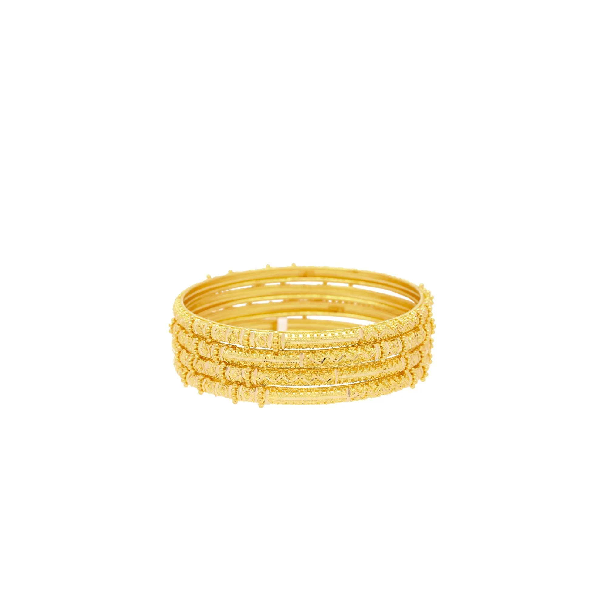 22K Yellow Gold Traditional Bangles