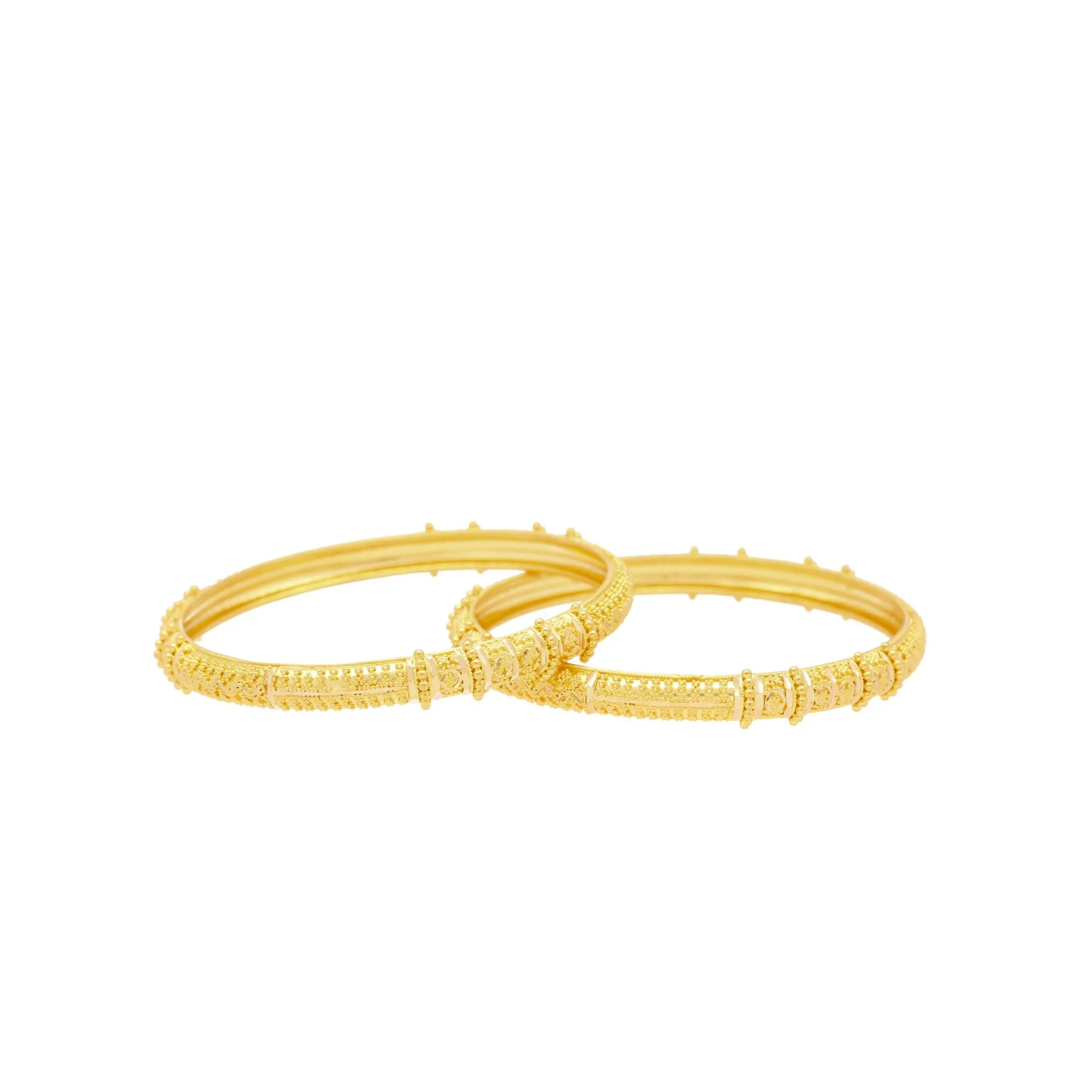 22K Yellow Gold Traditional Bangles