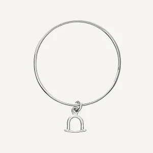2.5mm Stirrup Charm Classic Bangle