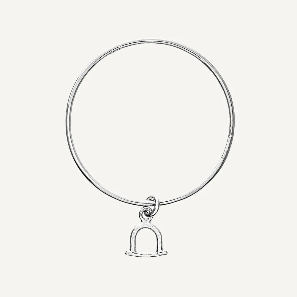 2.5mm Stirrup Charm Classic Bangle