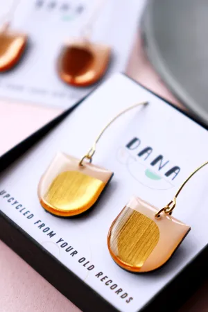 30% OFF / DEE in light pink and gold / made in ireland