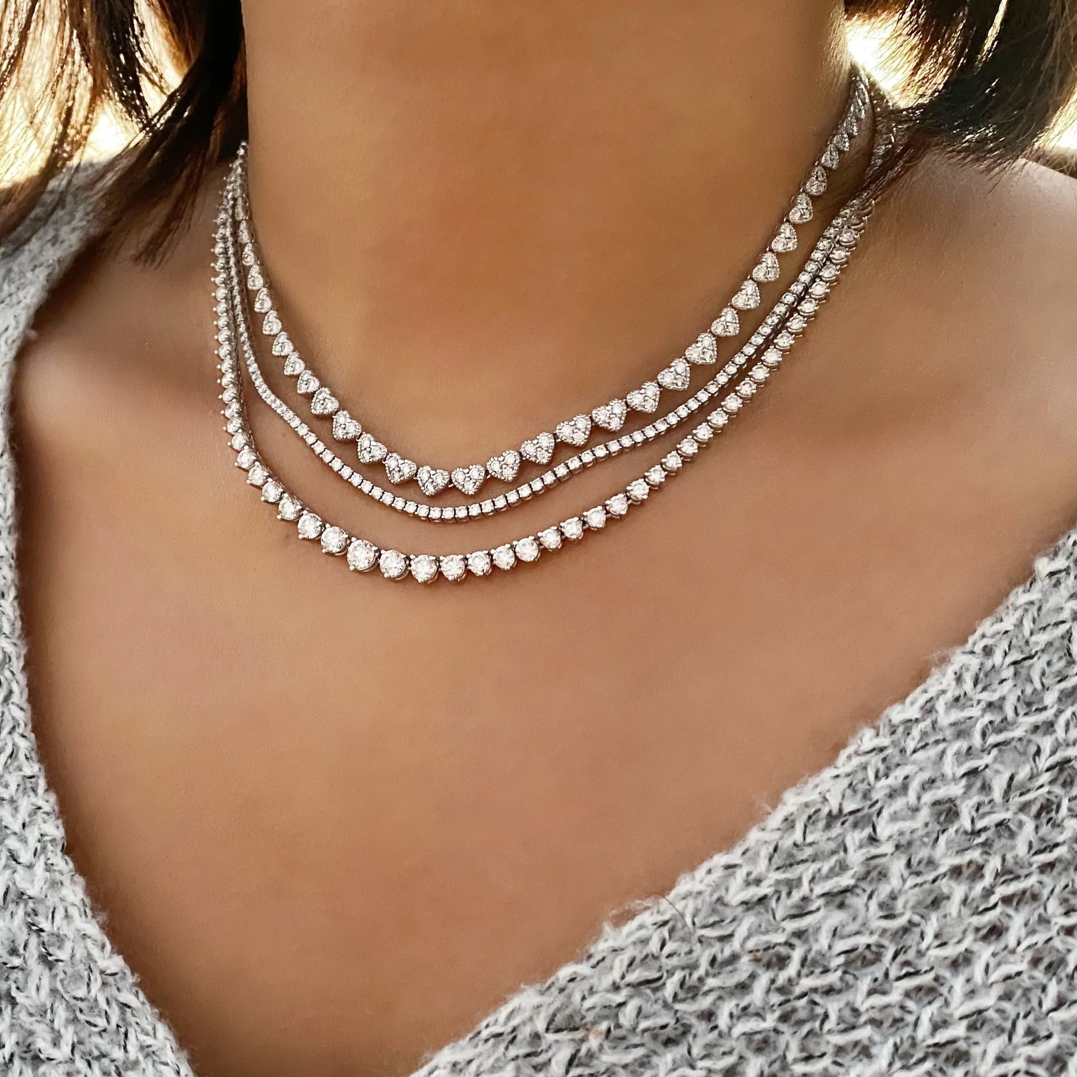 6ct Diamond Tennis Necklace