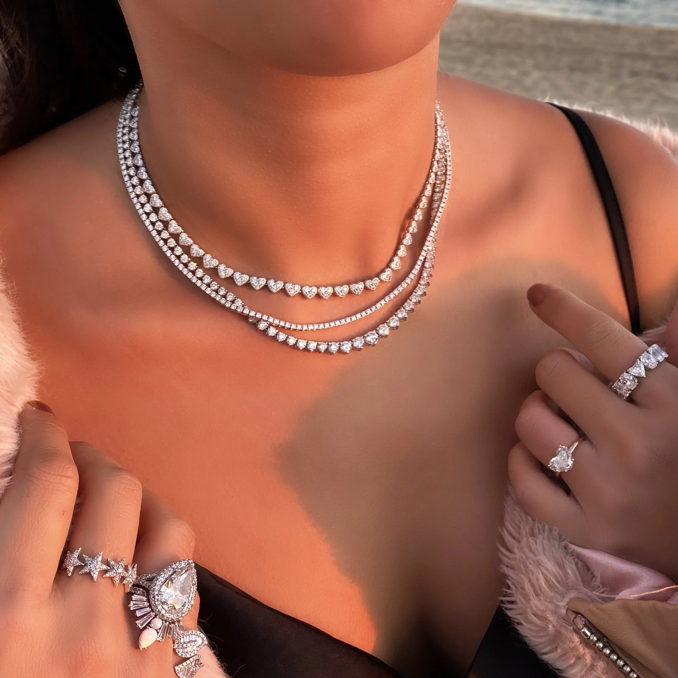 6ct Diamond Tennis Necklace