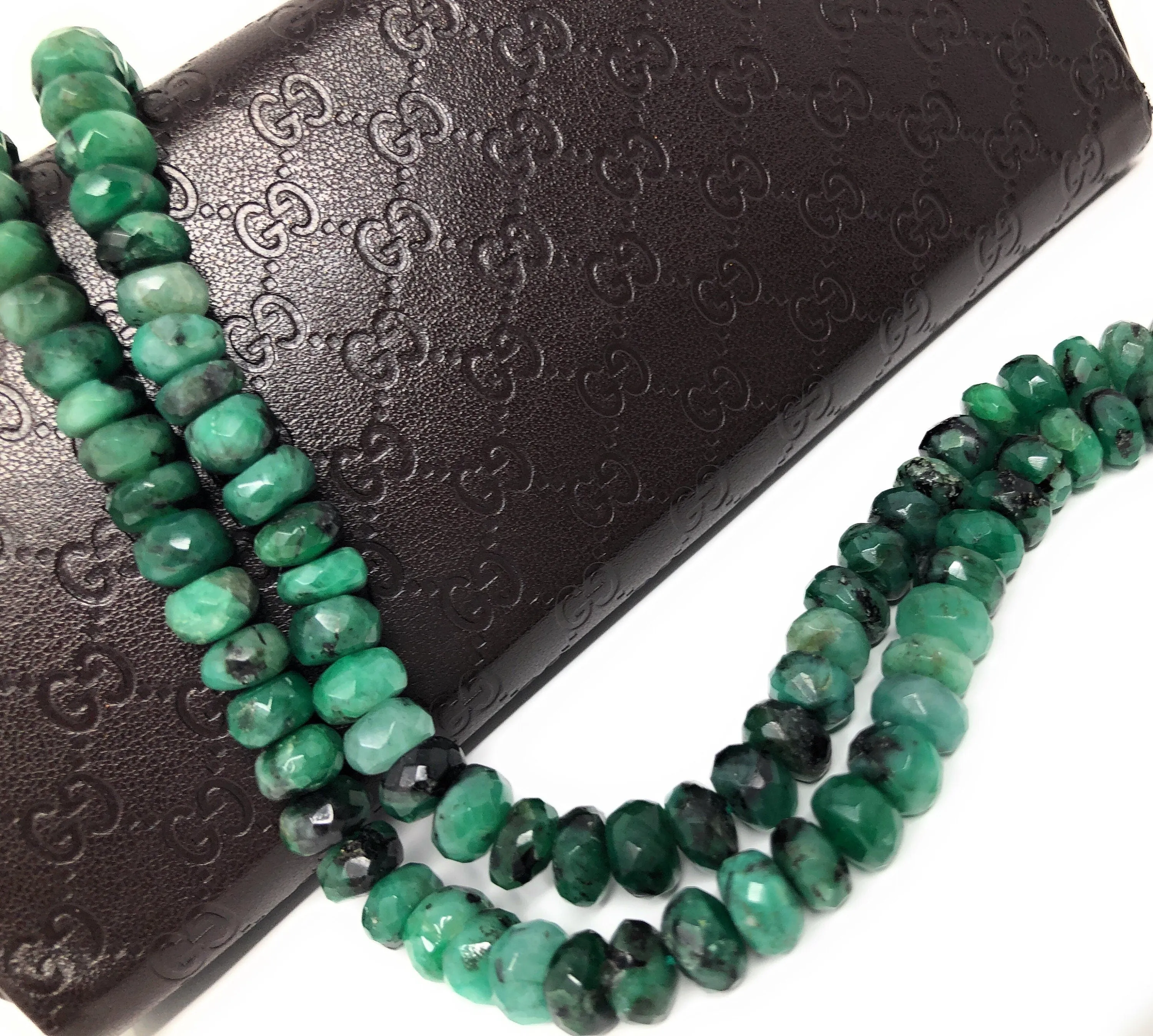 8mm Natural Emerald Beads,  Gemstone Beads, Wholesale Beads, Jewelry Supplies, Bulk Beads, 13" Strand