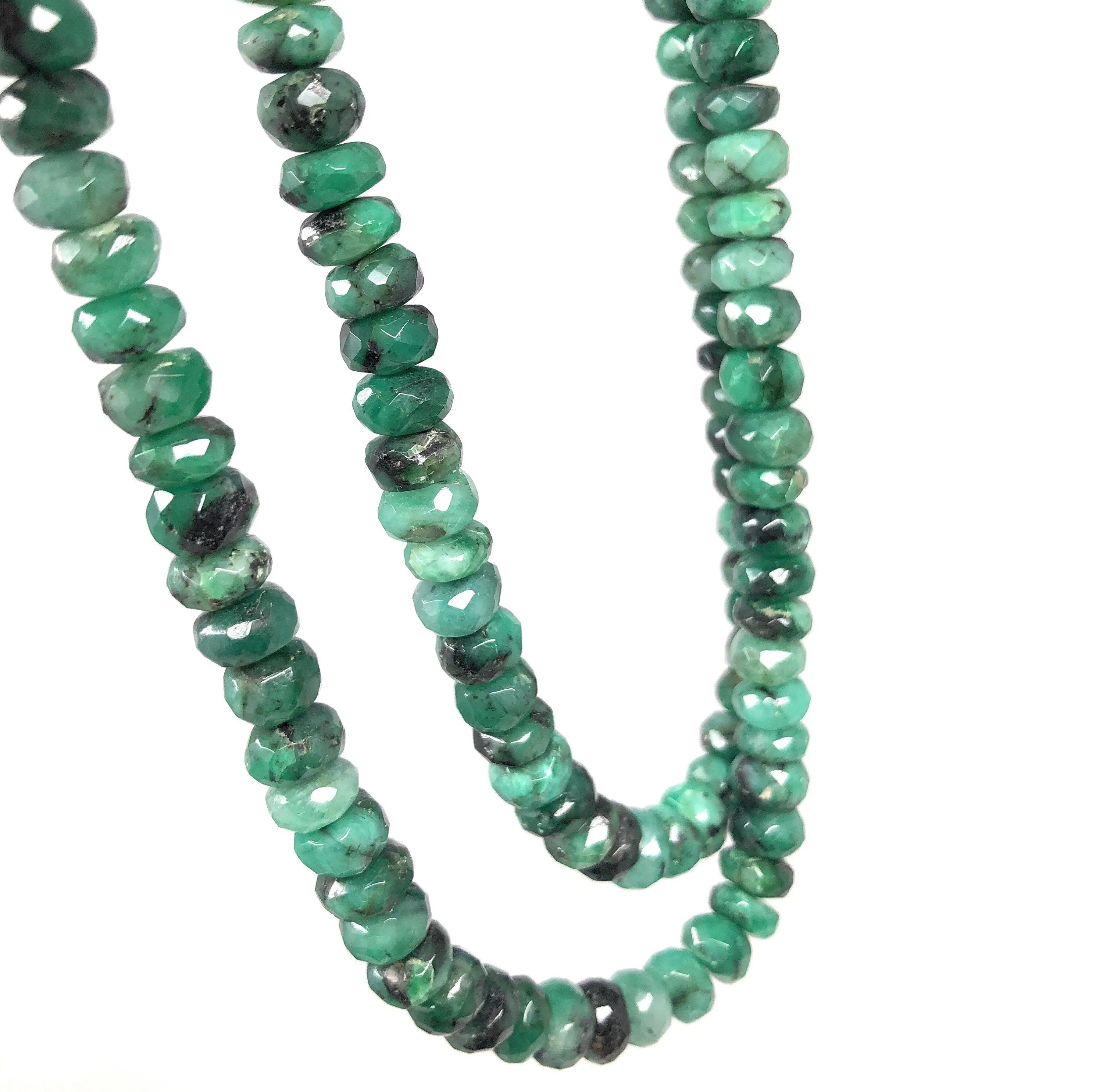 8mm Natural Emerald Beads,  Gemstone Beads, Wholesale Beads, Jewelry Supplies, Bulk Beads, 13" Strand