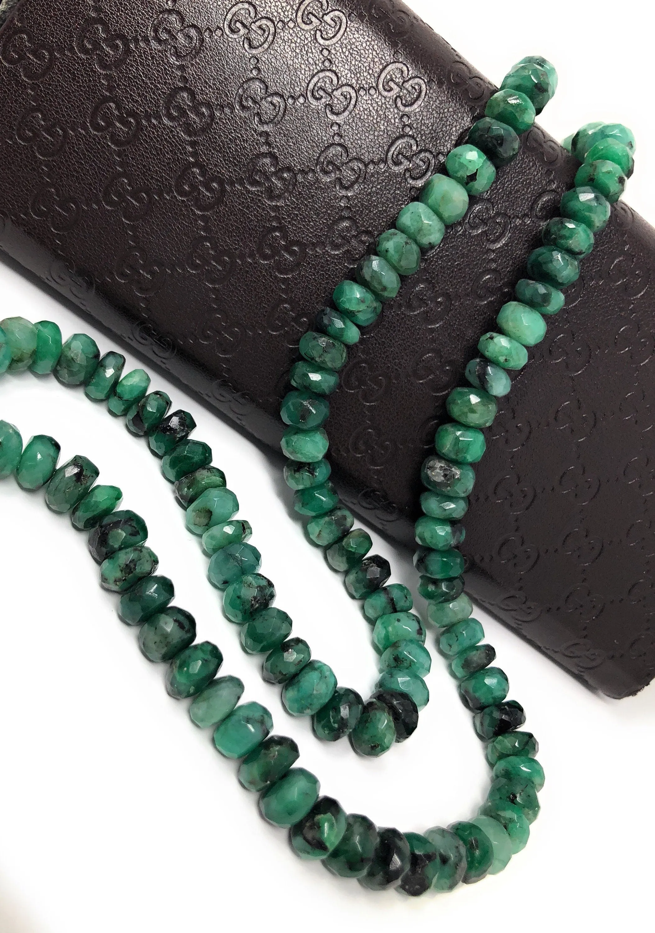 8mm Natural Emerald Beads,  Gemstone Beads, Wholesale Beads, Jewelry Supplies, Bulk Beads, 13" Strand