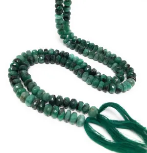 8mm Natural Emerald Beads,  Gemstone Beads, Wholesale Beads, Jewelry Supplies, Bulk Beads, 13" Strand