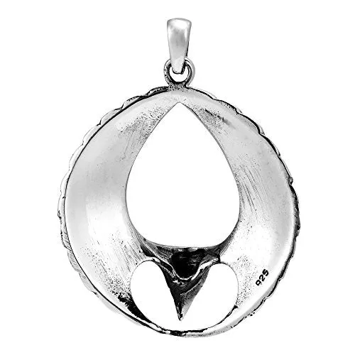 AeraVida Triumphant Eagle Wings .925 Sterling Silver Pendant