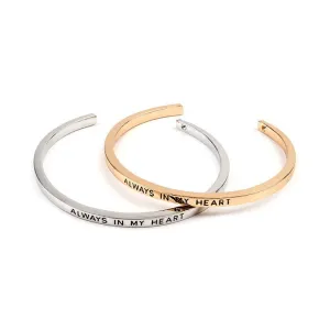 Always In My Heart Cuff Bangle