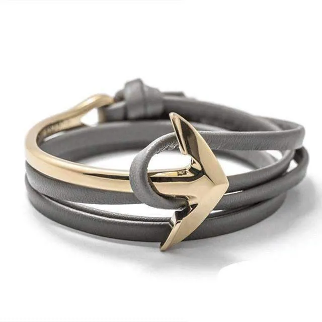 Anchor Leather Rope Bracelets
