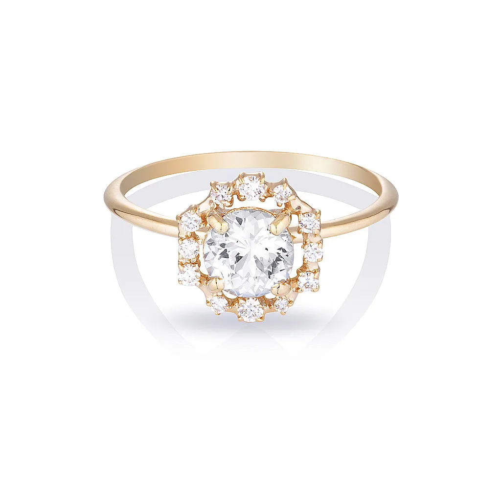Annalise II | sapphire & diamonds