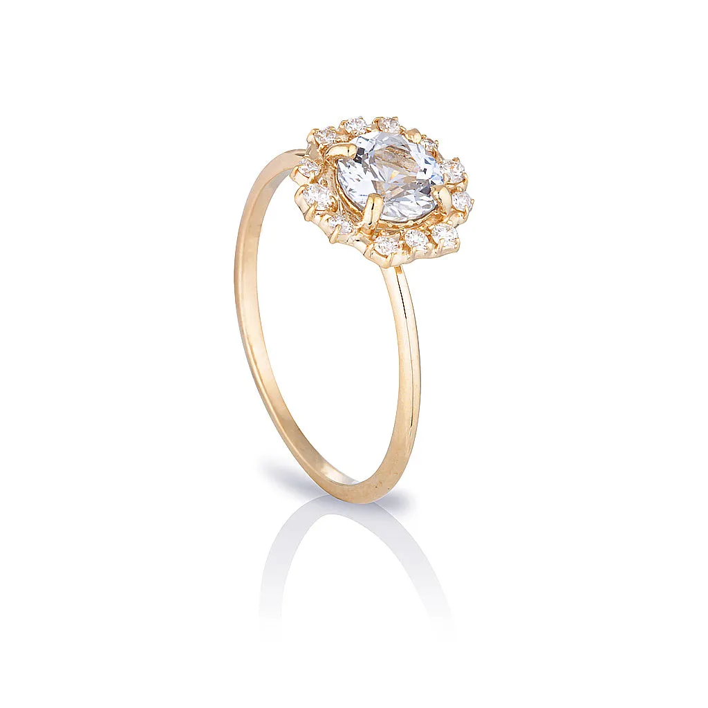 Annalise II | sapphire & diamonds