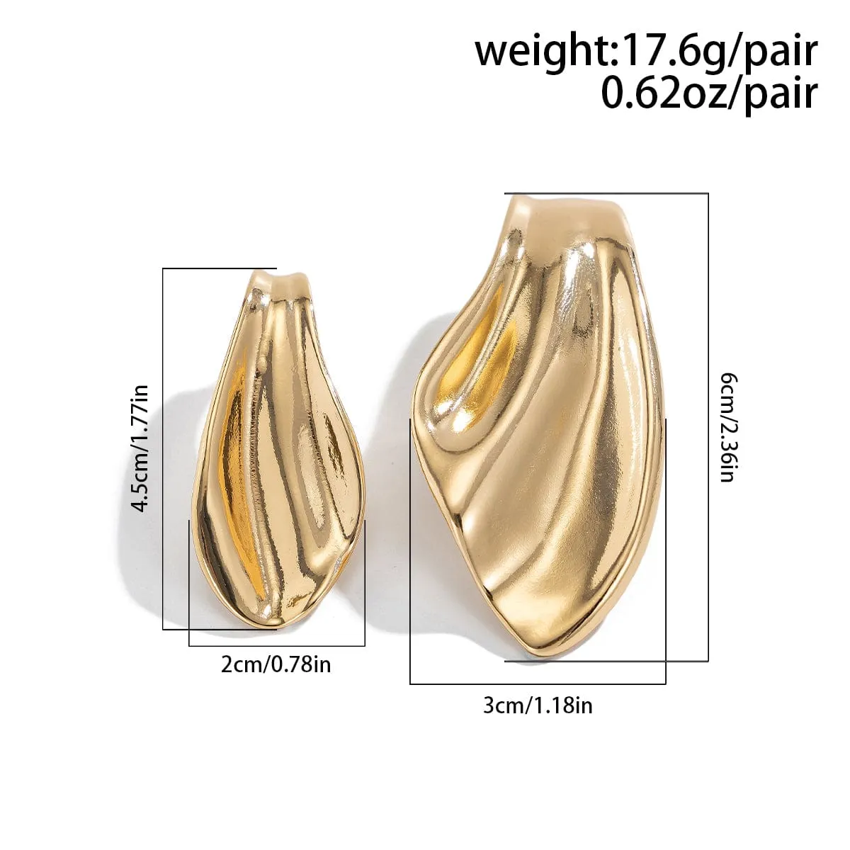 Asymmetric Irregular Waterdrop Earrings
