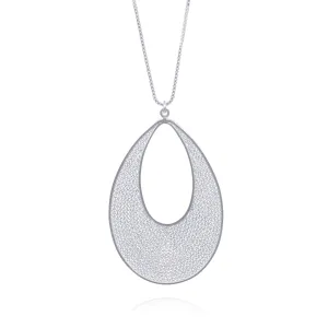 AUDRINA SILVER PENDANT NECKLACE FILIGREE