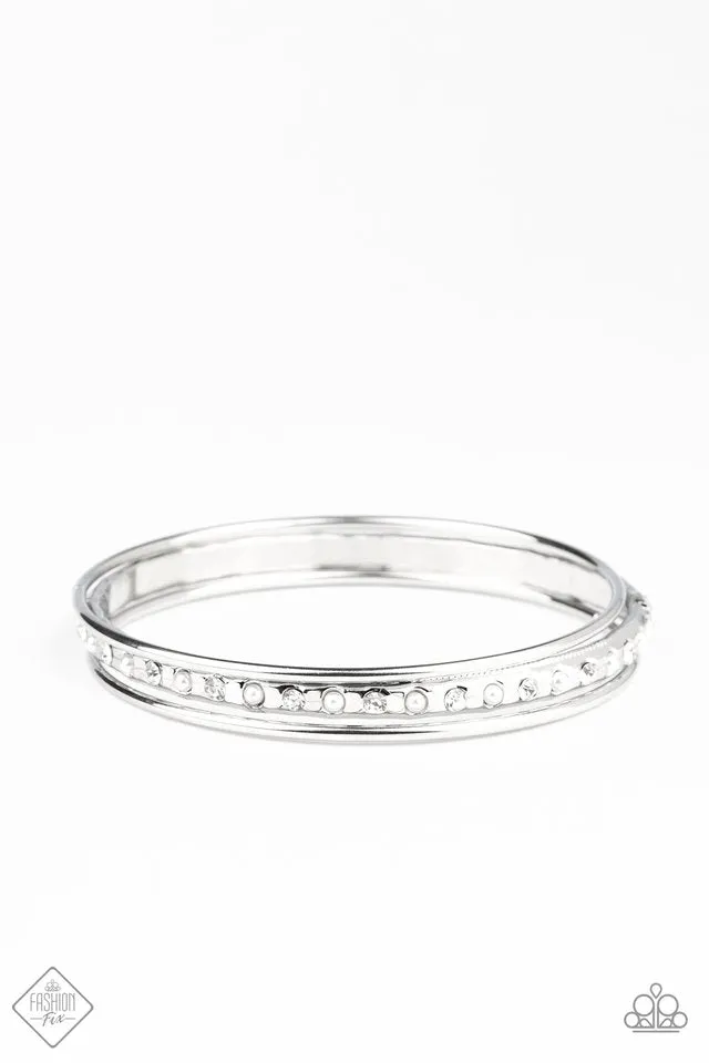 Ballroom Bauble - White Bracelet