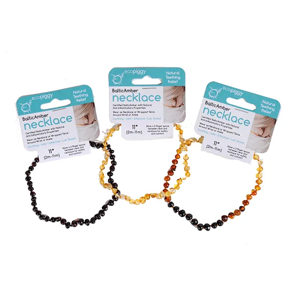 Baltic Amber teething necklace - Rainbow