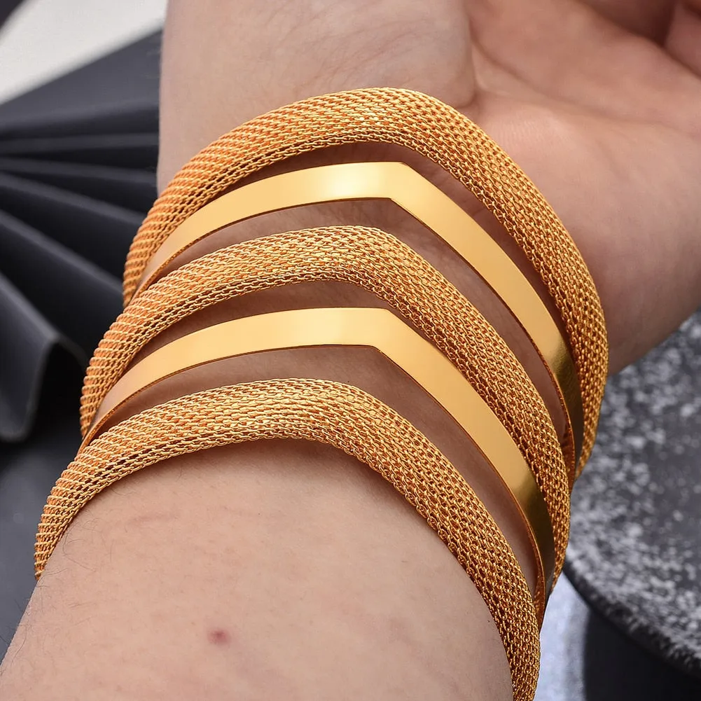 Bangles Arabic Dubai Bangles For Women Summer Cooper Bangles  Ethiopian African Cuff  Bracelets