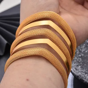 Bangles Arabic Dubai Bangles For Women Summer Cooper Bangles  Ethiopian African Cuff  Bracelets