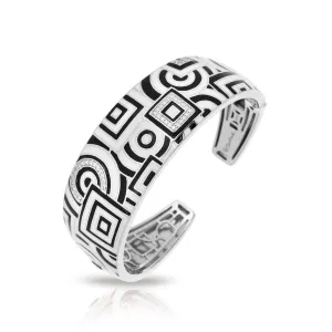 Belle Etoile Geometrica Bangle - Black & White