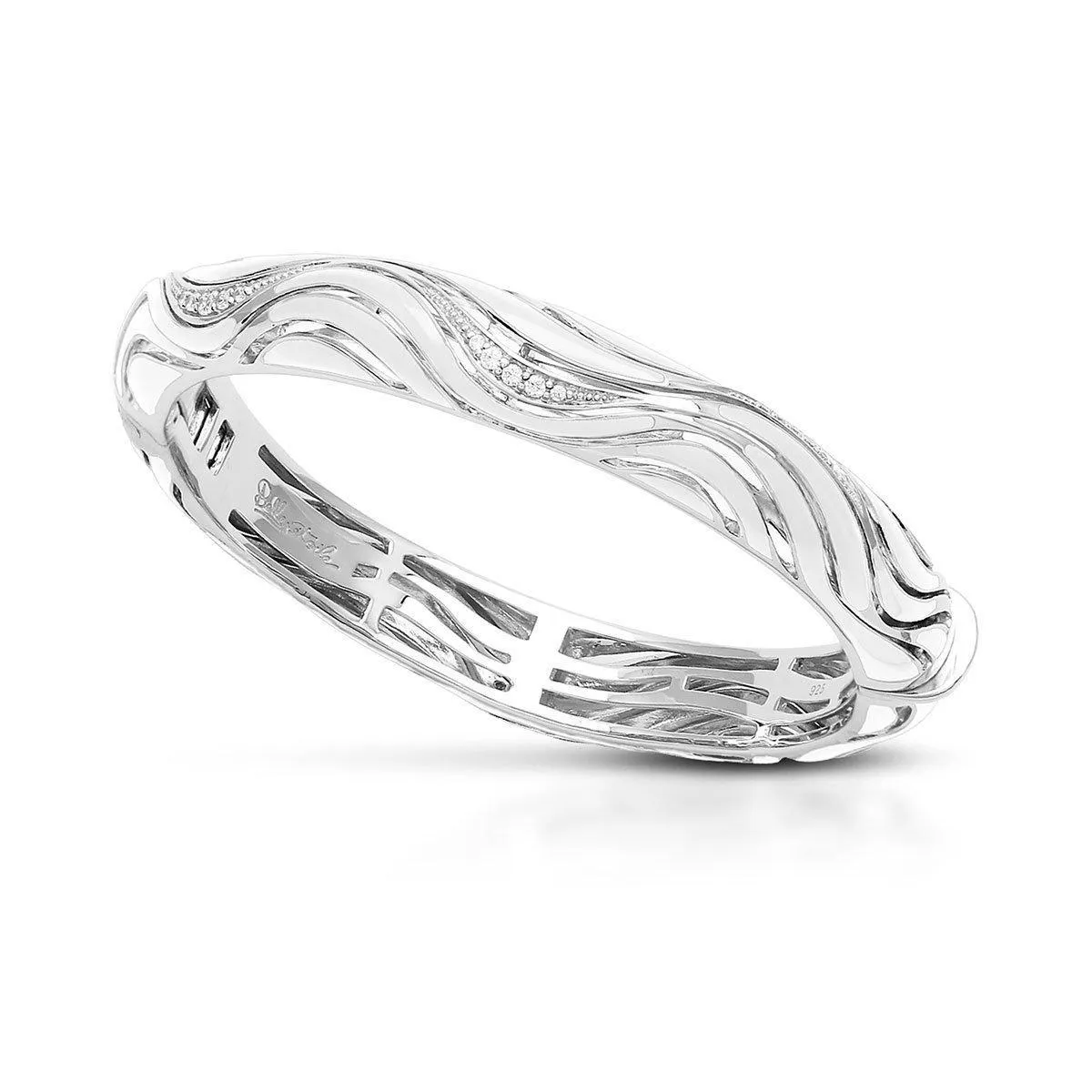 Belle Etoile Waverly Bangle - White