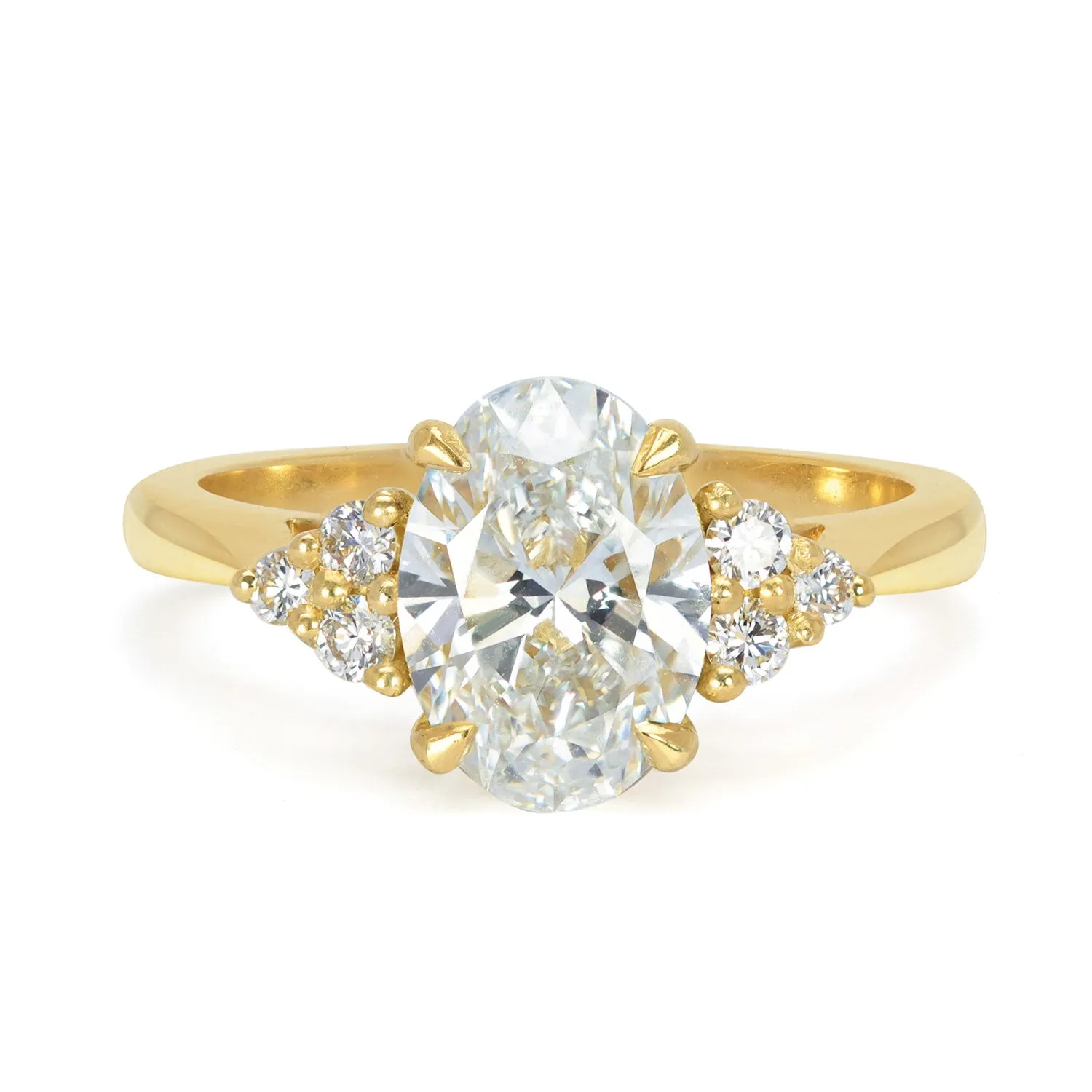 Bespoke George Ethical Diamond Cluster Engagement Ring