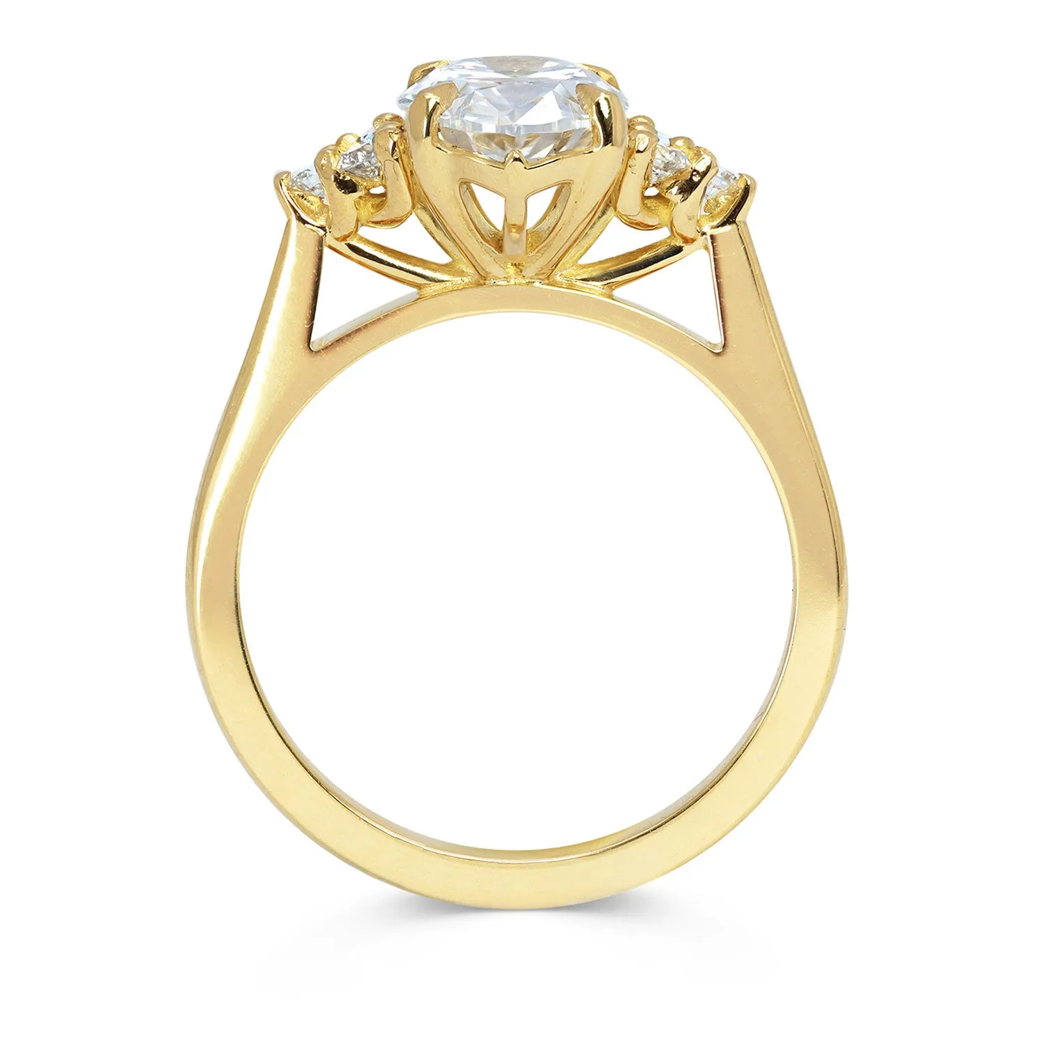 Bespoke George Ethical Diamond Cluster Engagement Ring