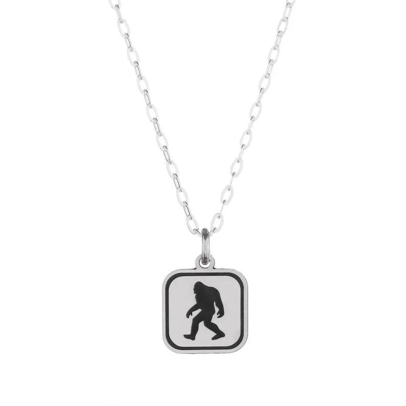 Big Foot Mini Sign Necklace - The Bearded Jeweler
