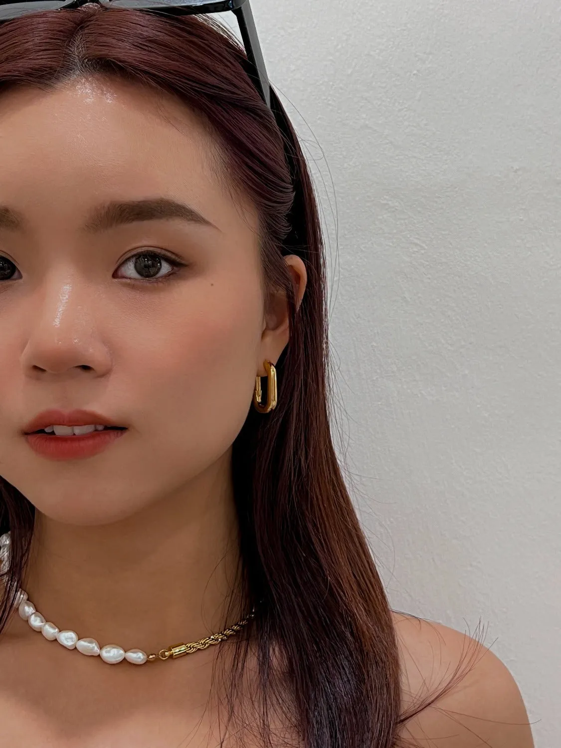 Blair Half Pearl Half Rope Chain Necklace