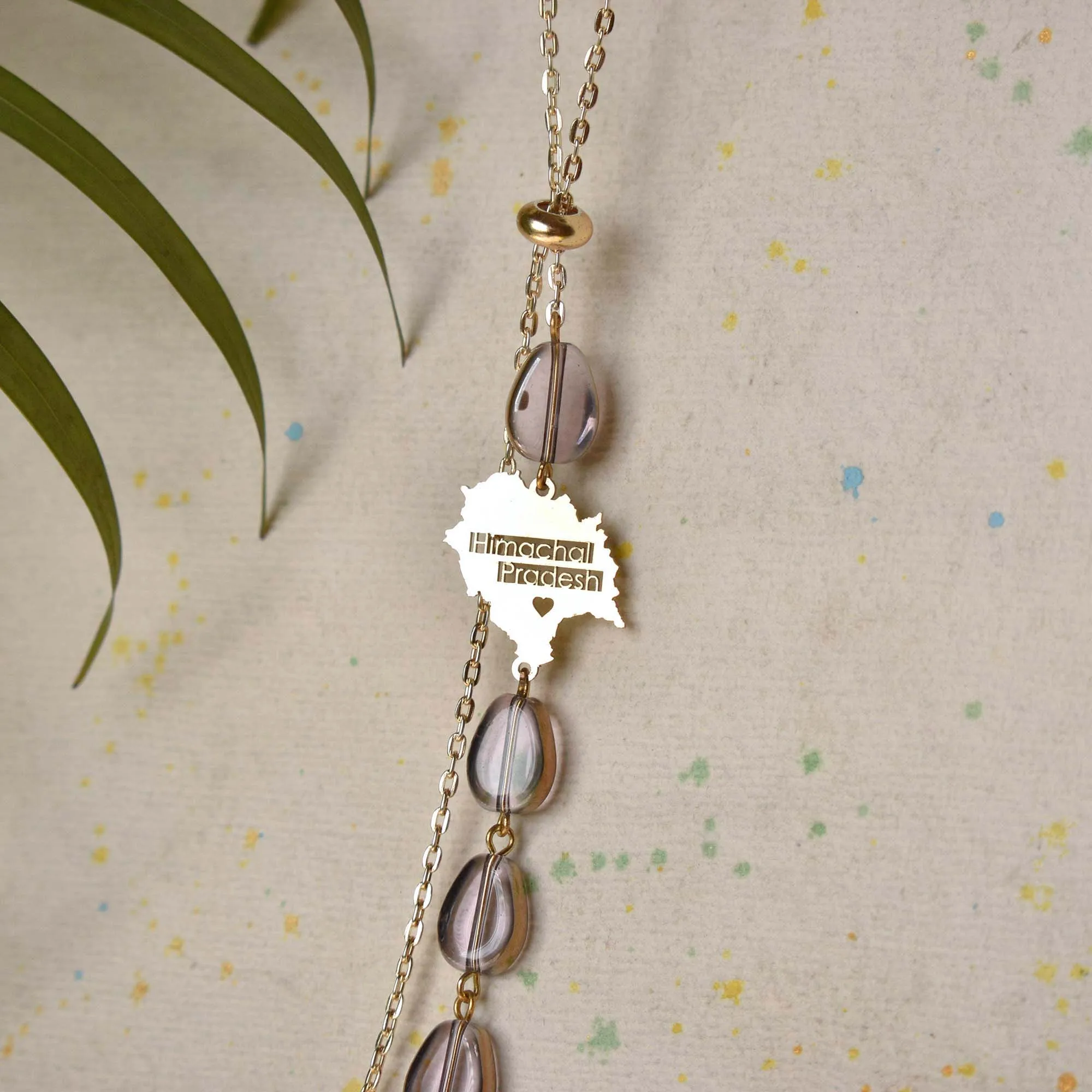Blingy Beads State Charm Necklace