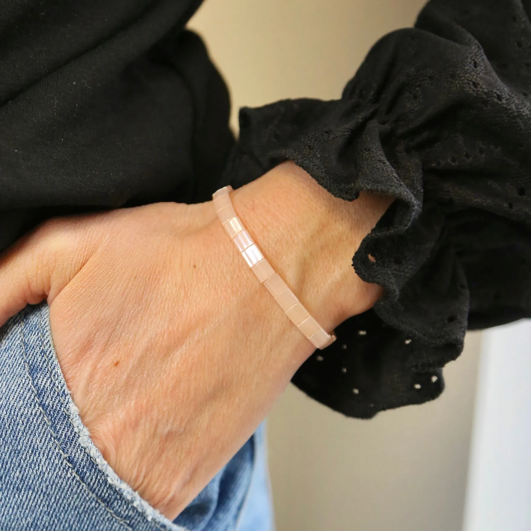 BLUSH - Tila Bead Bracelet | Single from Mack & Rex