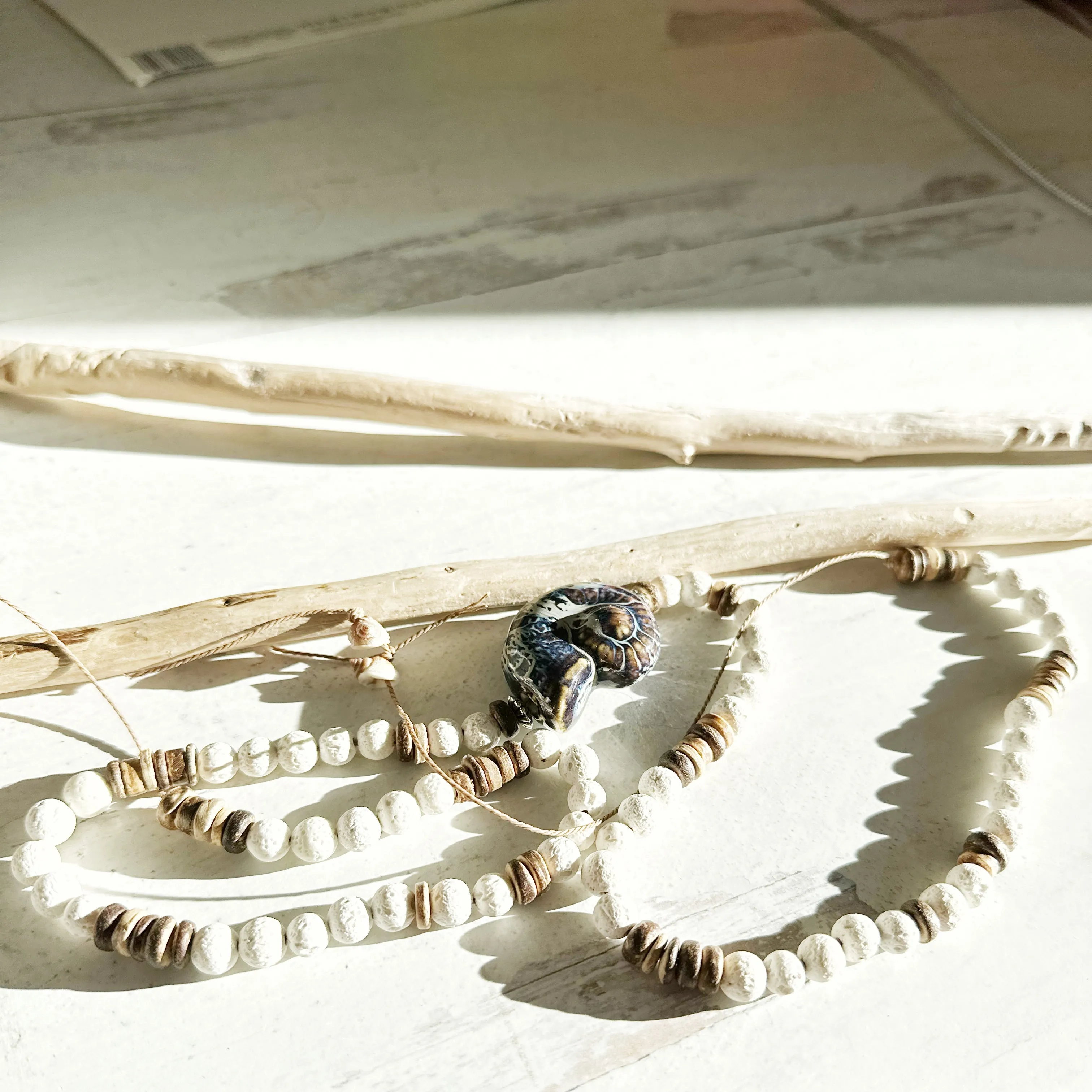 Boho Chic Beaded Beachy Necklaces with Starfish and Shell Pendants