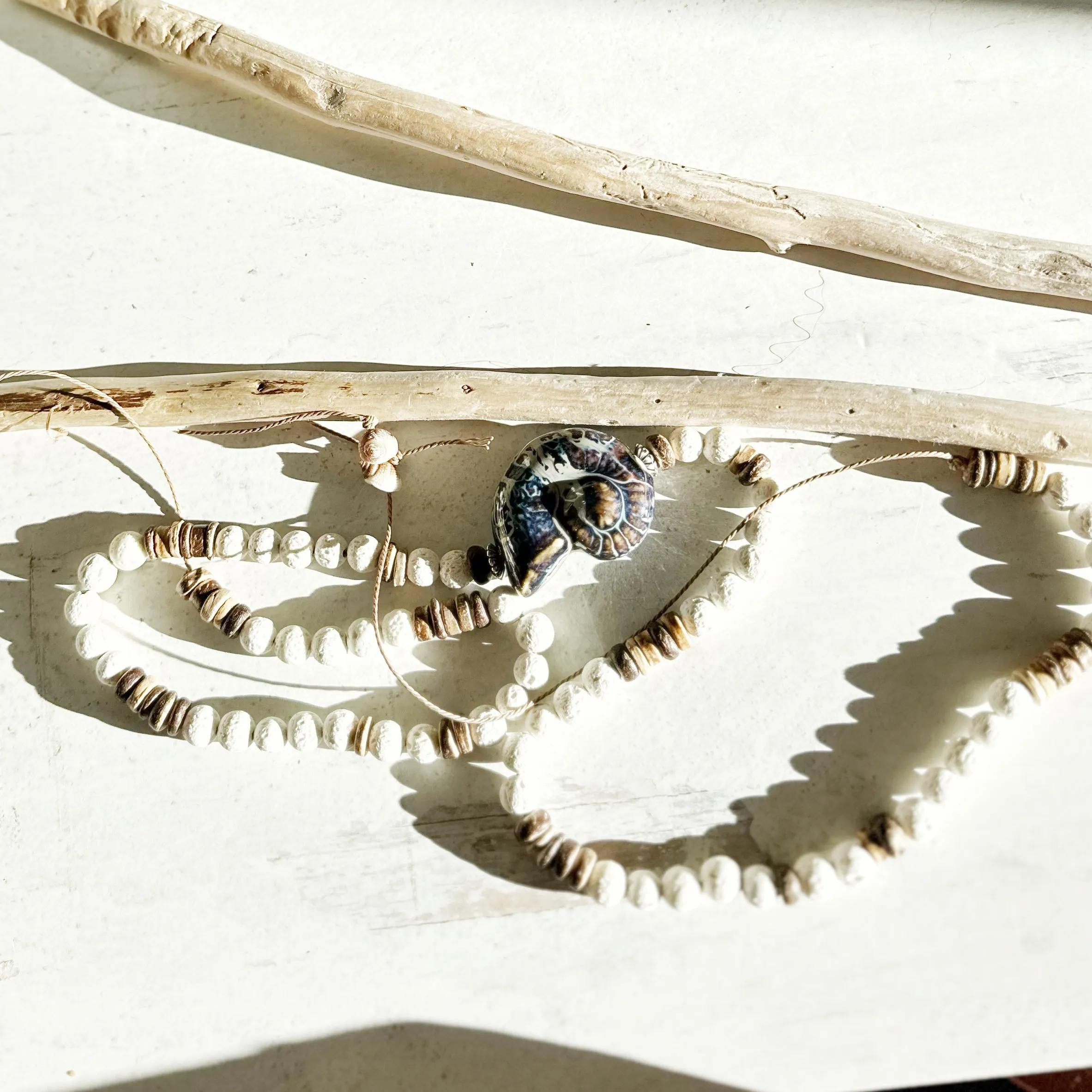 Boho Chic Beaded Beachy Necklaces with Starfish and Shell Pendants