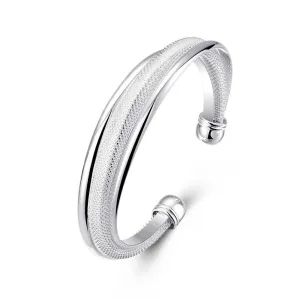 Bracelets For Women Beveled Geometric Opening Copper Bracelet