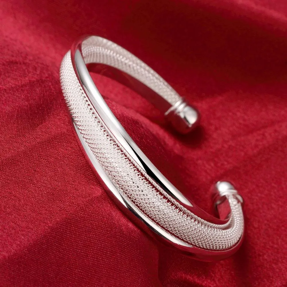 Bracelets For Women Beveled Geometric Opening Copper Bracelet