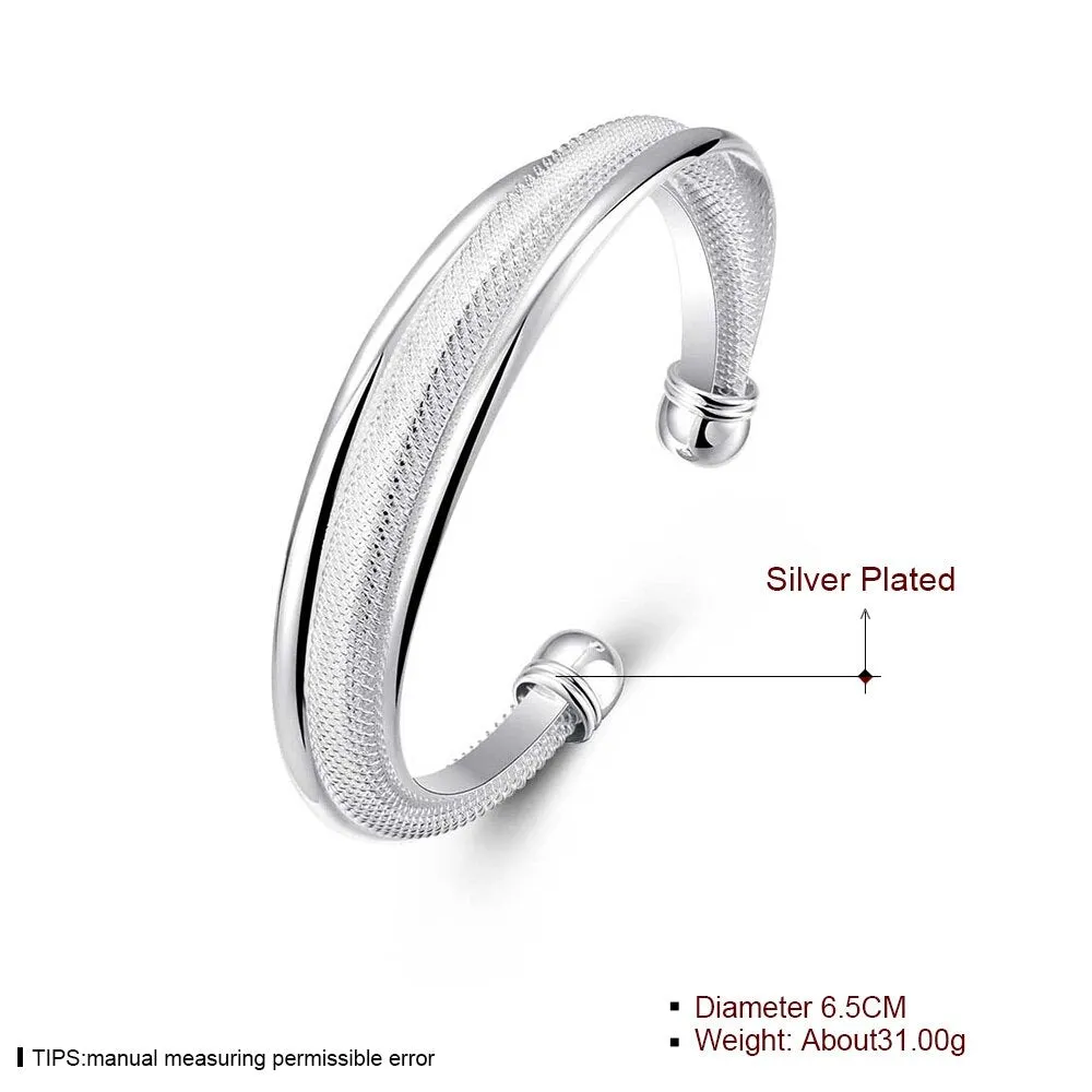 Bracelets For Women Beveled Geometric Opening Copper Bracelet