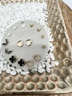 Butterfly and Pearl Earring Set *Final Sale*