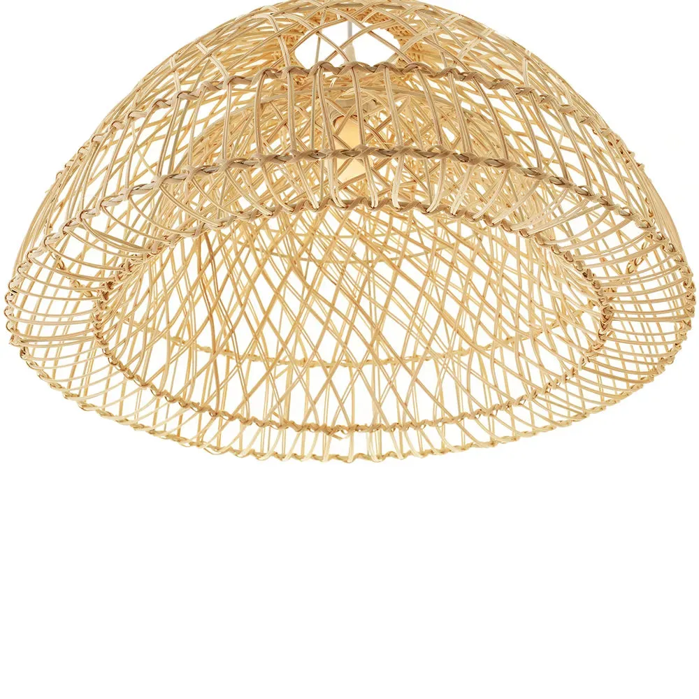 Cafe Longport Rattan Pendant Dome