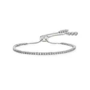 Carat* London White Gold Plated CZ Lexi Tennis Bracelet