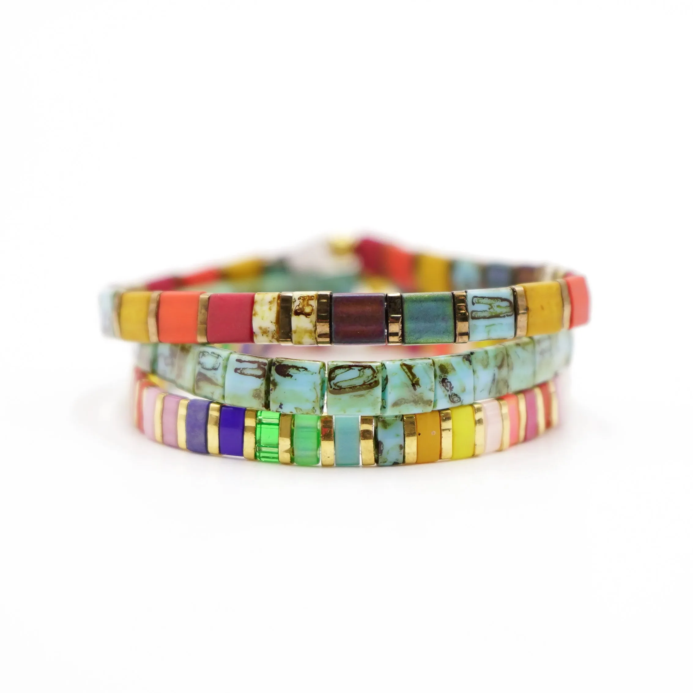 CHAOS - Tila Bead Bracelets Stack from Mack & Rex