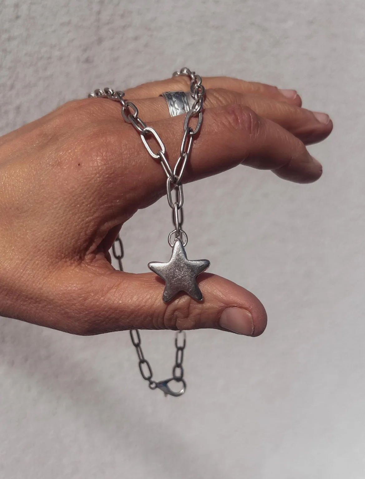 Chubby Star Chain Necklace