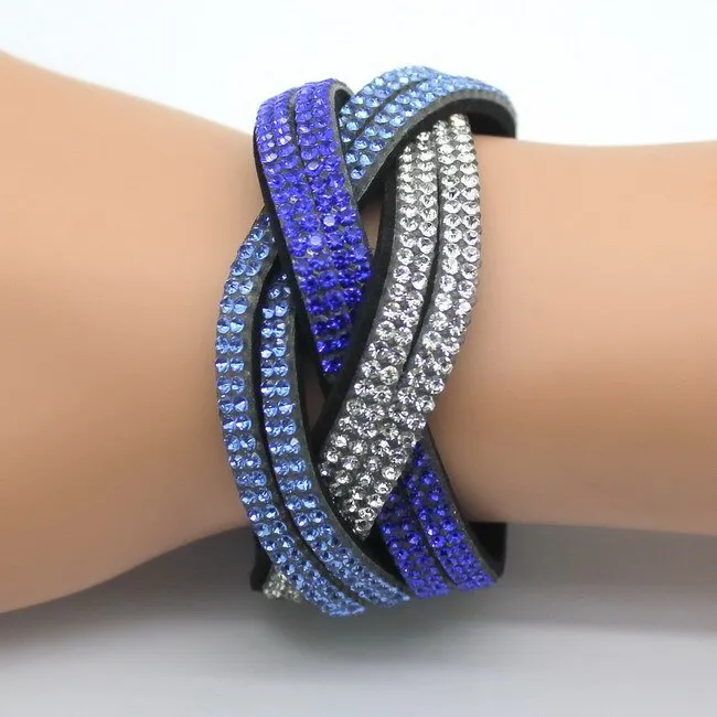 Classic Female Leather Bracelet Bangles