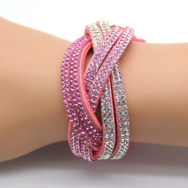 Classic Female Leather Bracelet Bangles