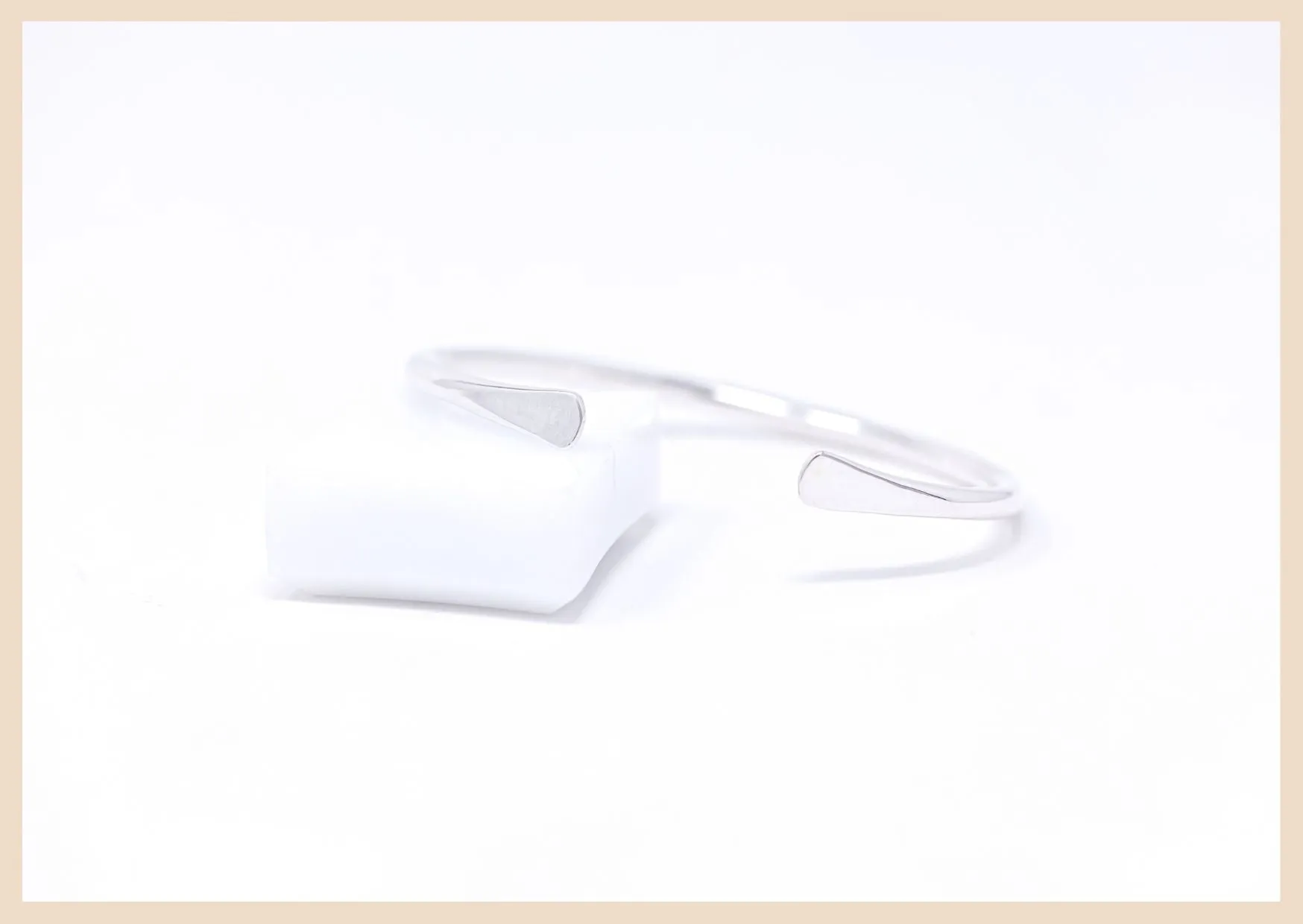 Classic Silver Bangle Cuff Bracelet