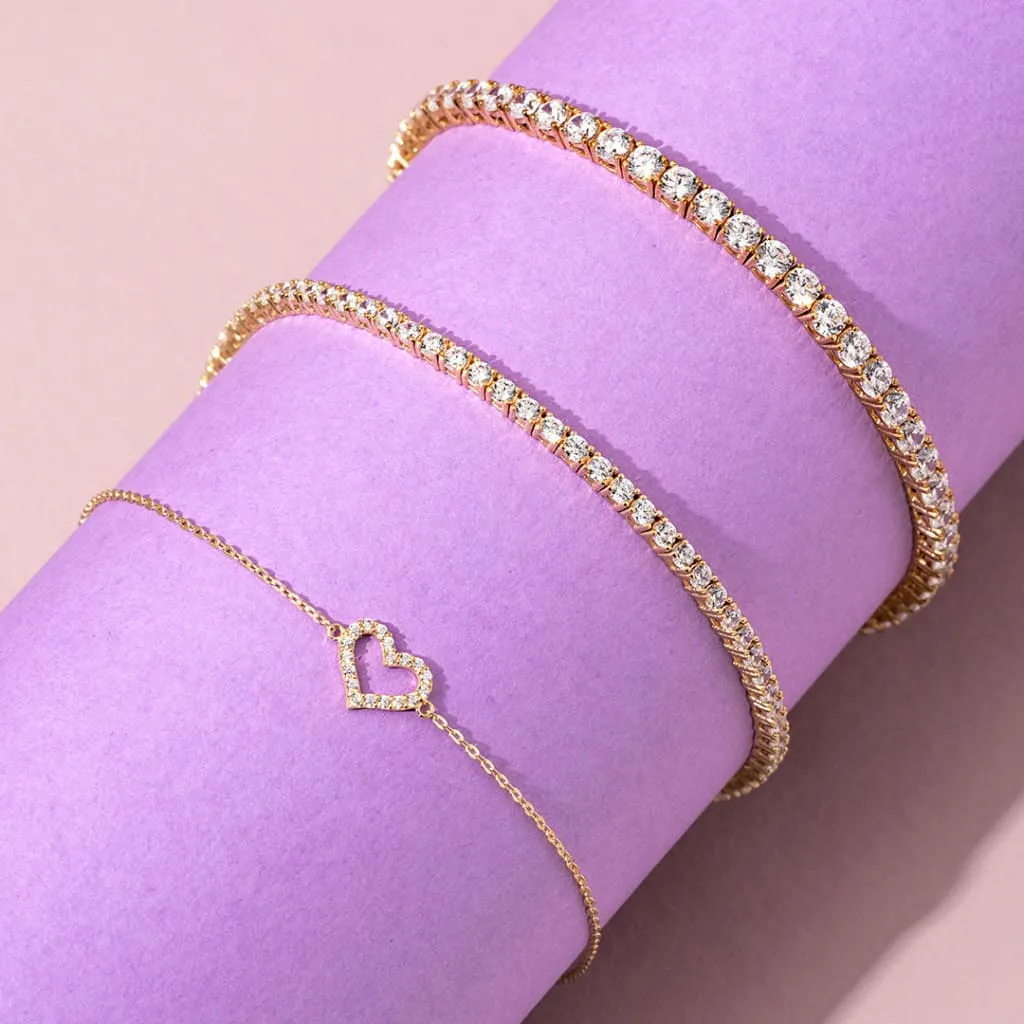 Classic Tennis Bracelet | 9ct Gold