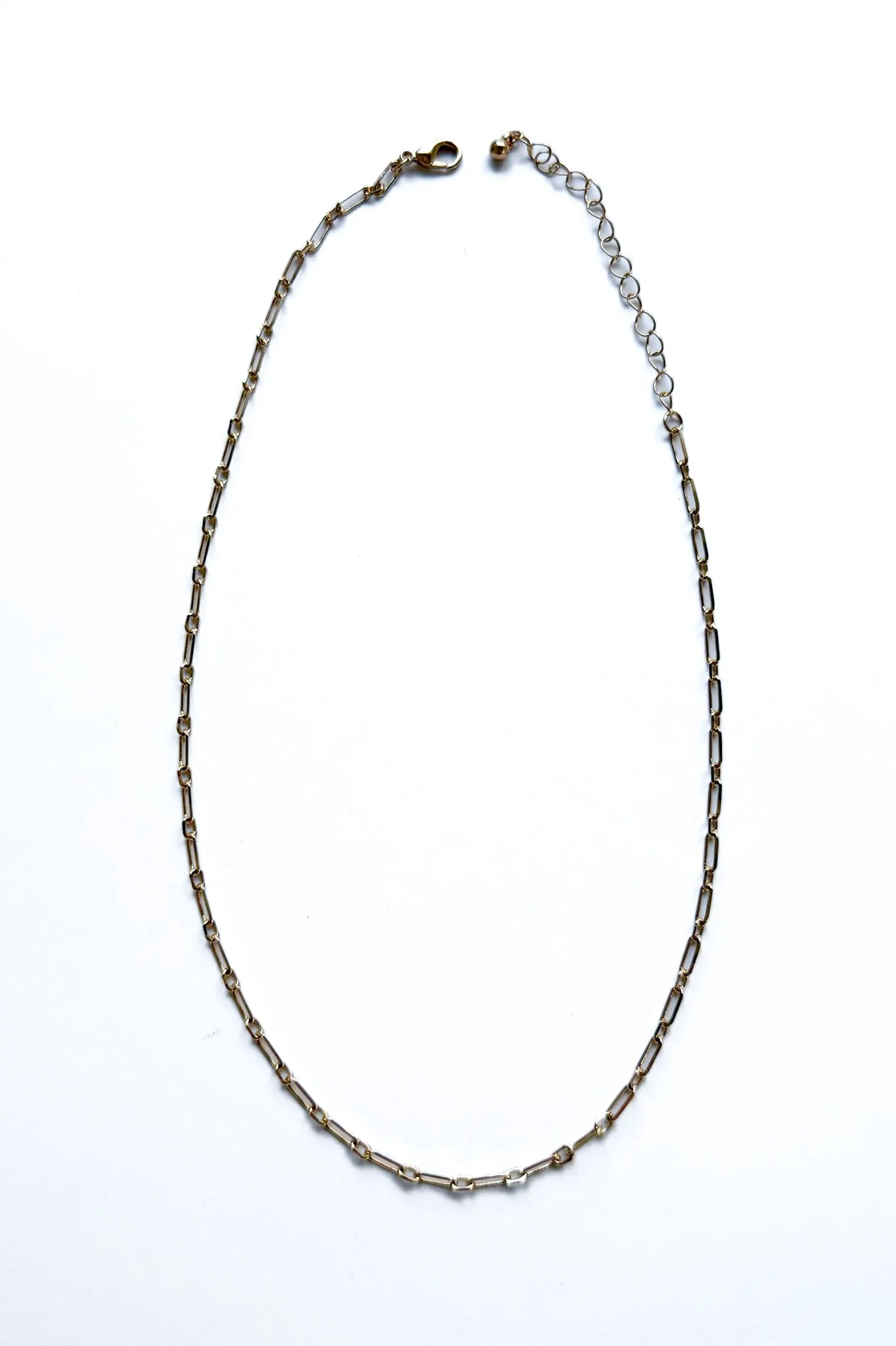 Clip Chain Short Necklace in Gold