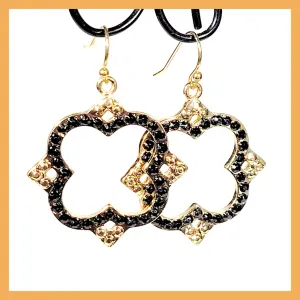 Crystal Clover Earrings