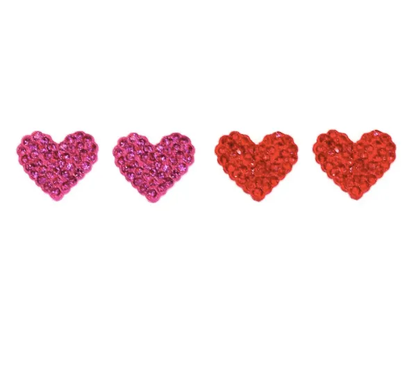 Crystal Heart-Stud Earrings-Joe Cool